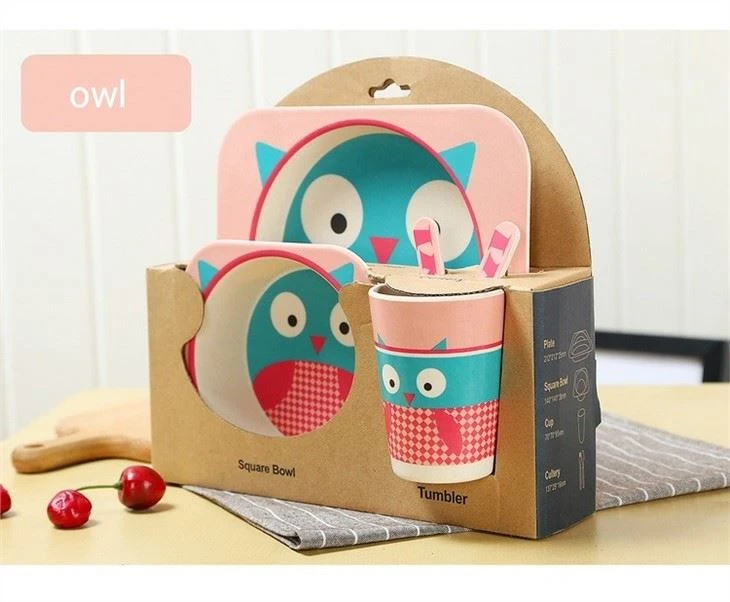 Bamboo Children Dinnerware Set